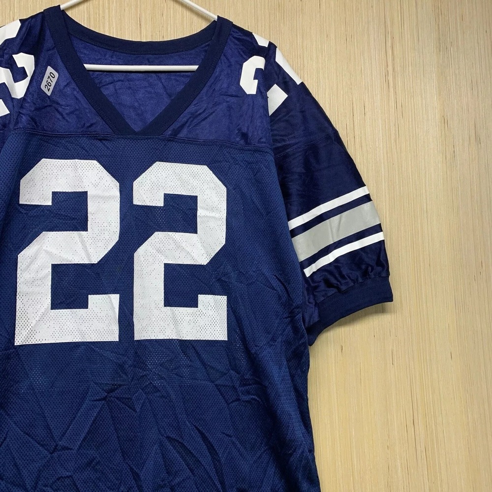 Russell Athletic Jersey Adult Large Blue Short Sleeve Men's #22 Athletic 90s - Picture 3 of 15